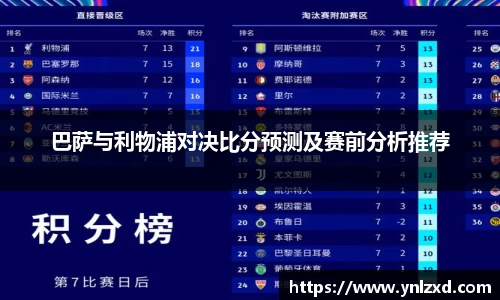 巴萨与利物浦对决比分预测及赛前分析推荐